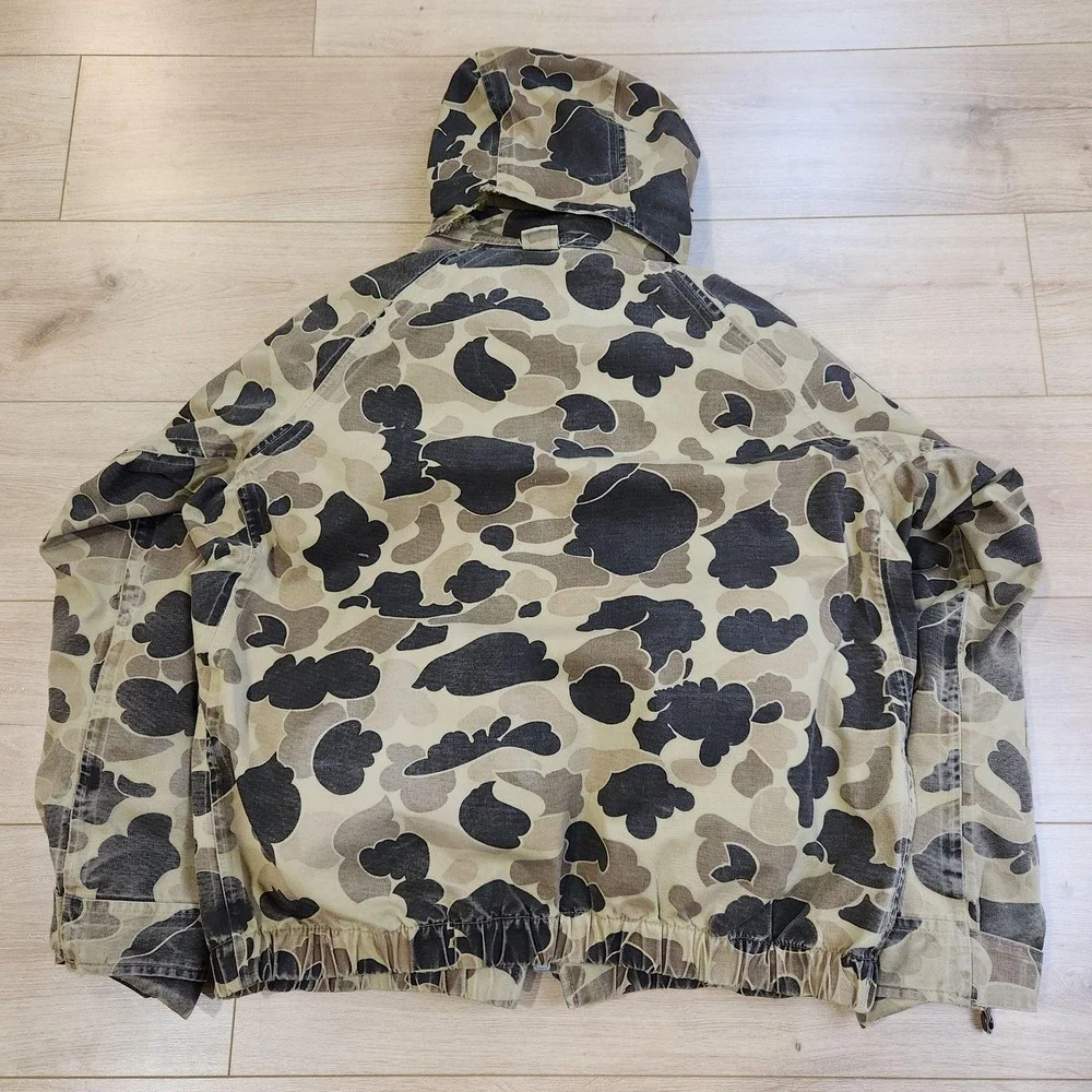 Vintage Columbia Sportswear Jacket Mens Large Duck Camo Gore Tex Hunting 80s USA